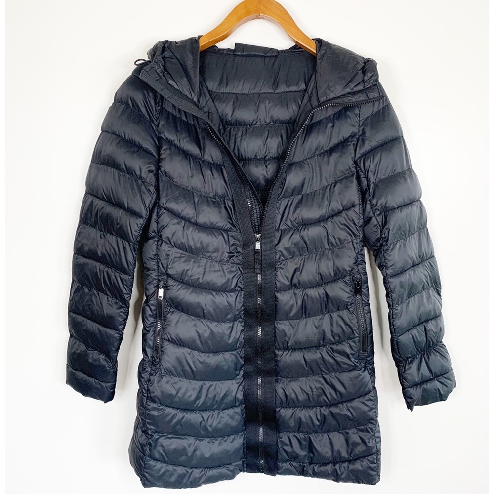 Gap Cold Control Water Resistant Packable Quilt Puffer Coat, Black, XS